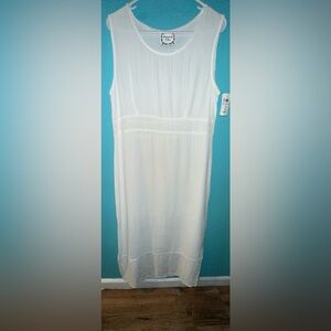 Dressing Clio White Sleeveless dress